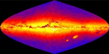 A map of the whole sky, based on digitized photographic plates from 
the Palomar and UK 48 inch Schmidt telescopes (Courtesy USNO).